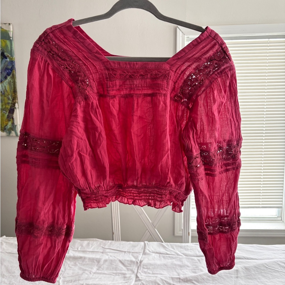 Pink Crop Top